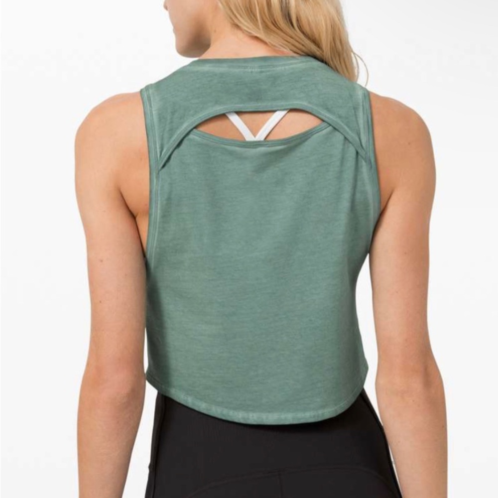 Lululemon Cut Back Crop Tank